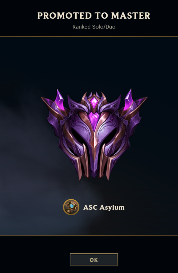 AscAsylum's tweet photo. Good news is I hit masters.  I did do it playing almost only Sera the past couple of days tho so... https://t.co/ajE6nU63X3