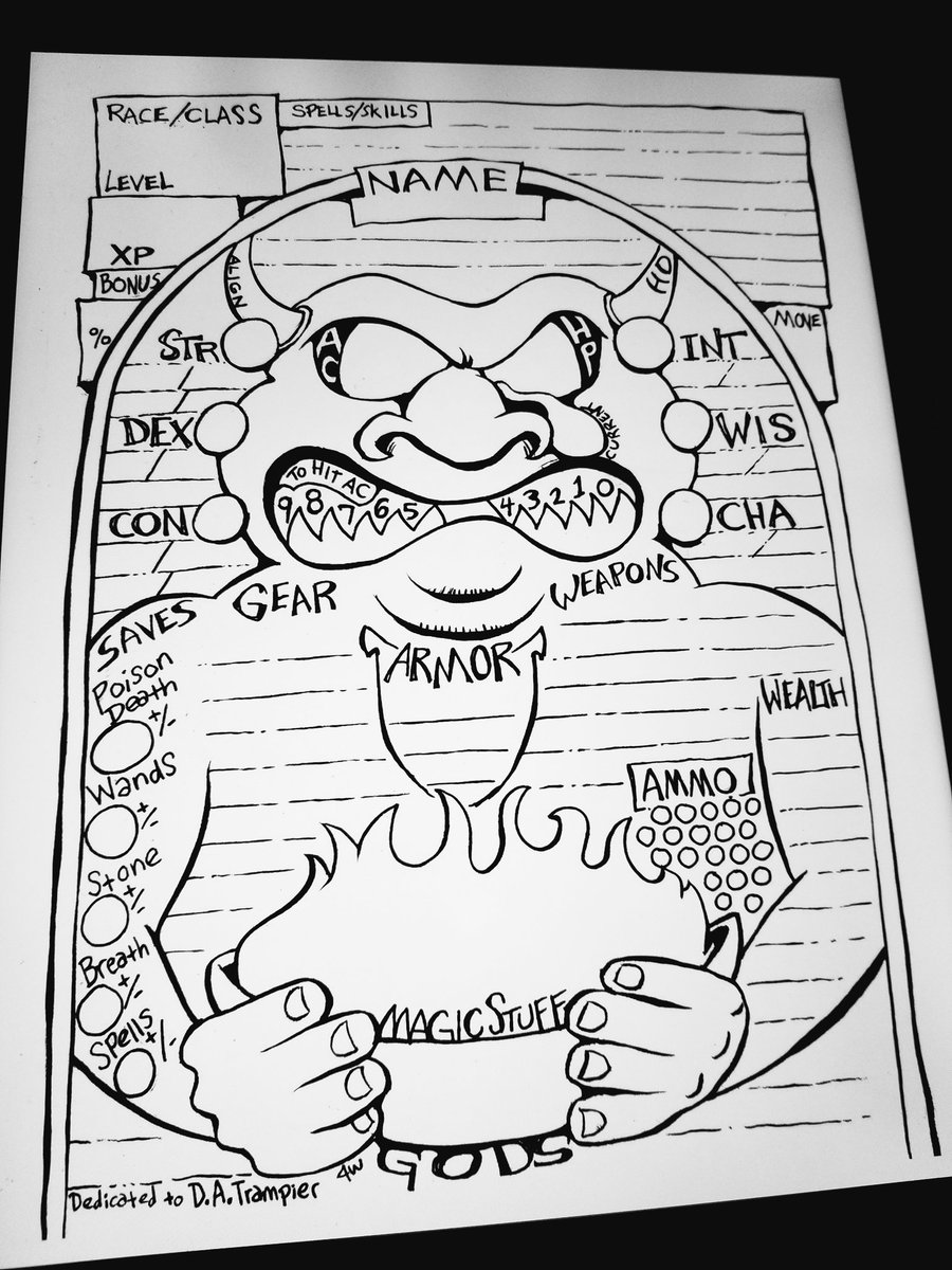 The Black Pudding 'zines by @jvwest are my new favorite gaming magazines. The great art is splashed everywhere there is space and the content is perfectly tempting, tickling your brain even on a casual read. My favorite part is the creative take on character sheets!