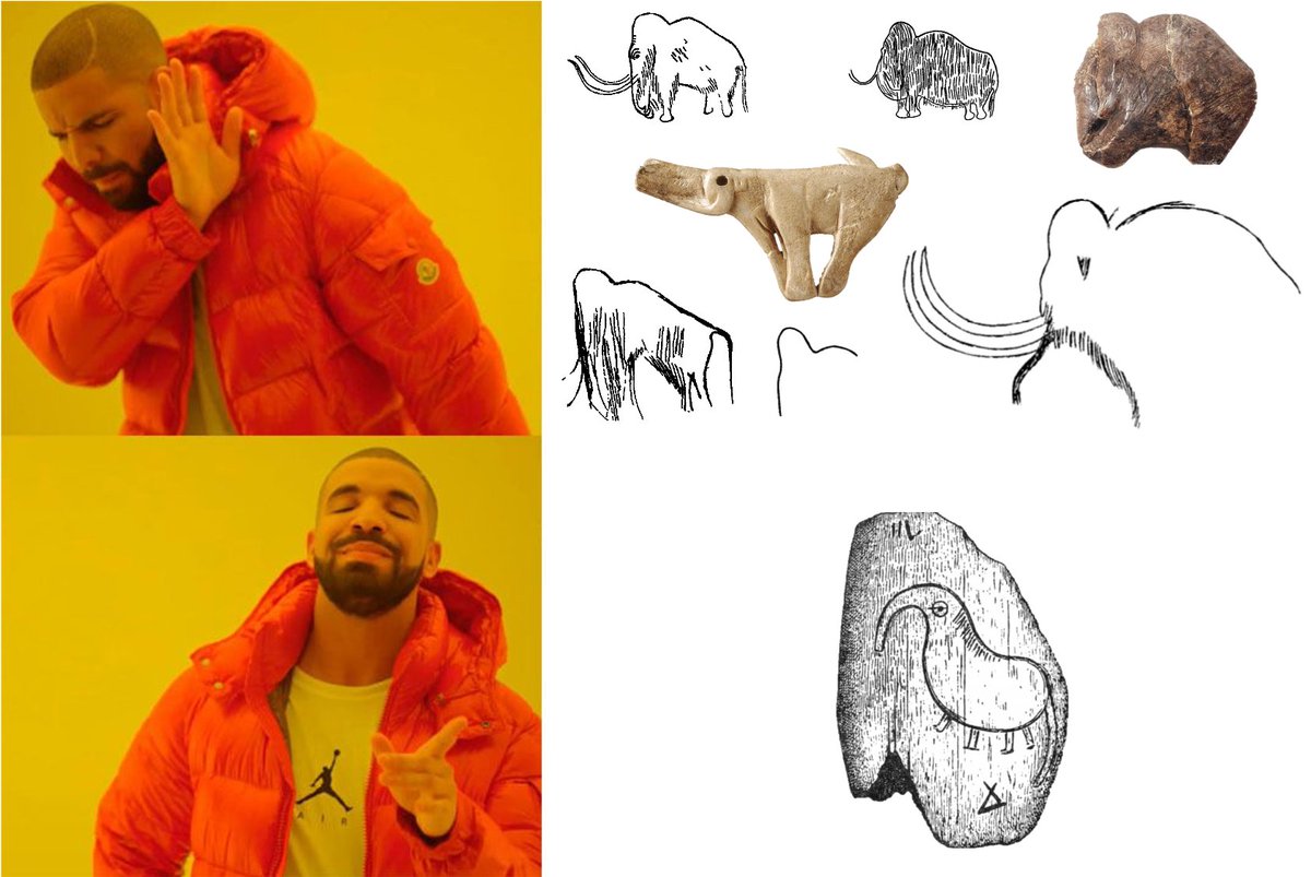 A modo de curiosidad: tiempo atrás proliferaron las falsificaciones debido al alto precio del arte paleolítico en el mercado. Entre ellas no podemos sino destacar este intento de mamut supuestamente de la cueva de Le Chaffaud. No es paleolítico, ¡pero nos encanta! ¿A vosotros?