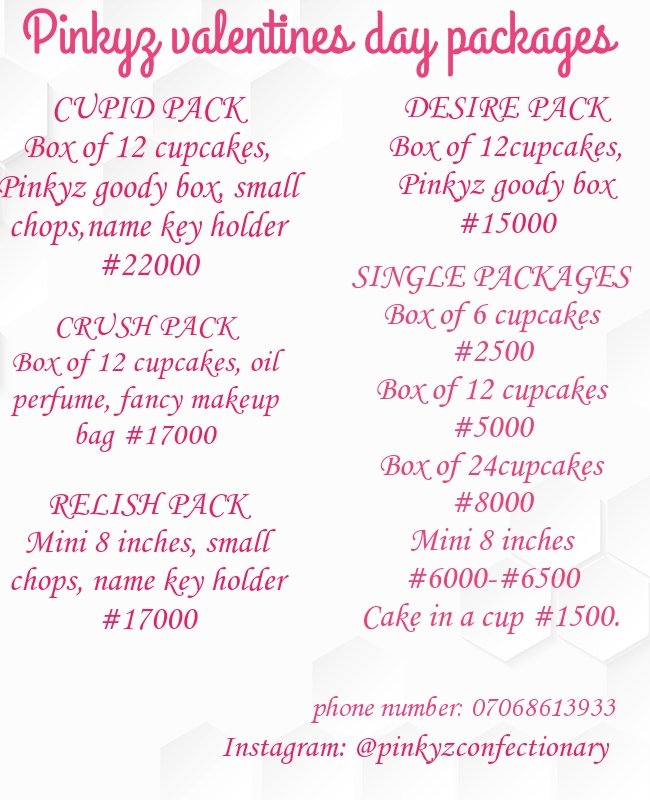 Abujabaker's tweet photo. @potam1304 We sell cakes and we have amazing packages for valentines day...come and pick a package for your loved ones☺ https://t.co/ysQeXpZpEj