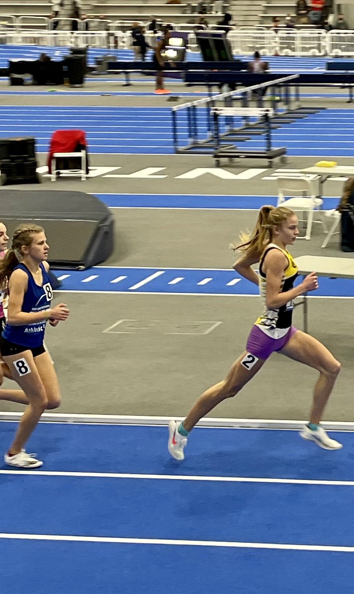 TarynPW's tweet photo. Lucky for Camryn to have the opportunity to safely race against top competitors at the East Coast Invitational while Celebrating National Girls and Women in Sports Day 🌟 #hardworkdedication #strongwomen #runnergirl #CamRun #GSTC #VAShowcase @camryn.wennersten https://t.co/N1S5Hrg3l0