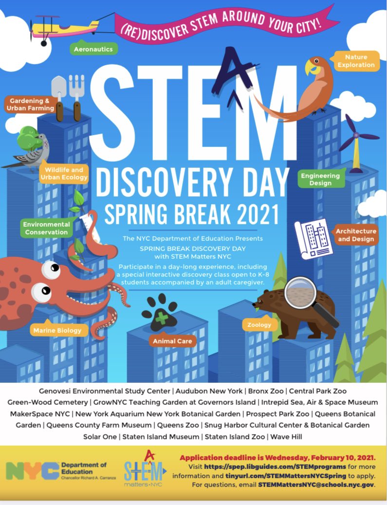 appabx's tweet photo. #stemdiscoverydaynyc @SuptCook K-12 Application Deadline Feb.10! https://t.co/JxI1EbPwD4