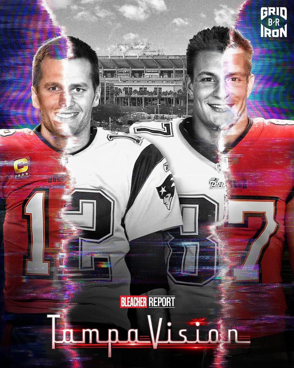 BleacherReport's tweet photo. It’s been an unusual Super Bowl run for Brady and Gronk 🔥 @brgridiron https://t.co/JLld88pXhS