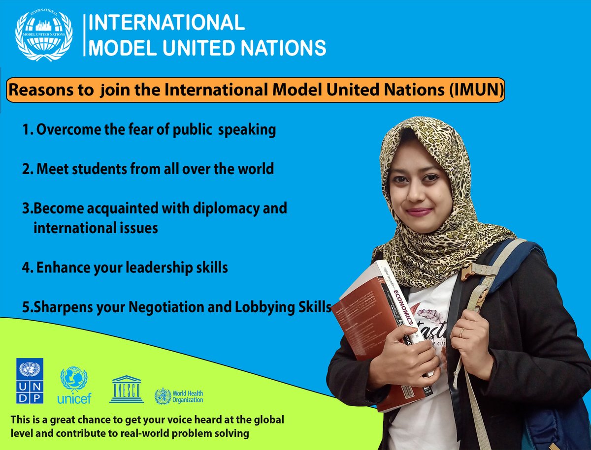 Rubuiya_Z's tweet photo. Register now to join our upcoming #Conference @UN_Women @UNICEF @OHCHRAsia @ilo @UNESCO @WHO @UN #webinar #Leaders #youth #diplomacy #international #onlineconference #modelunitednations #imun2021 @UNWTO #globalopportunity #opportunity #conference #international #youngleaders #mun https://t.co/KmQSH7lmfa