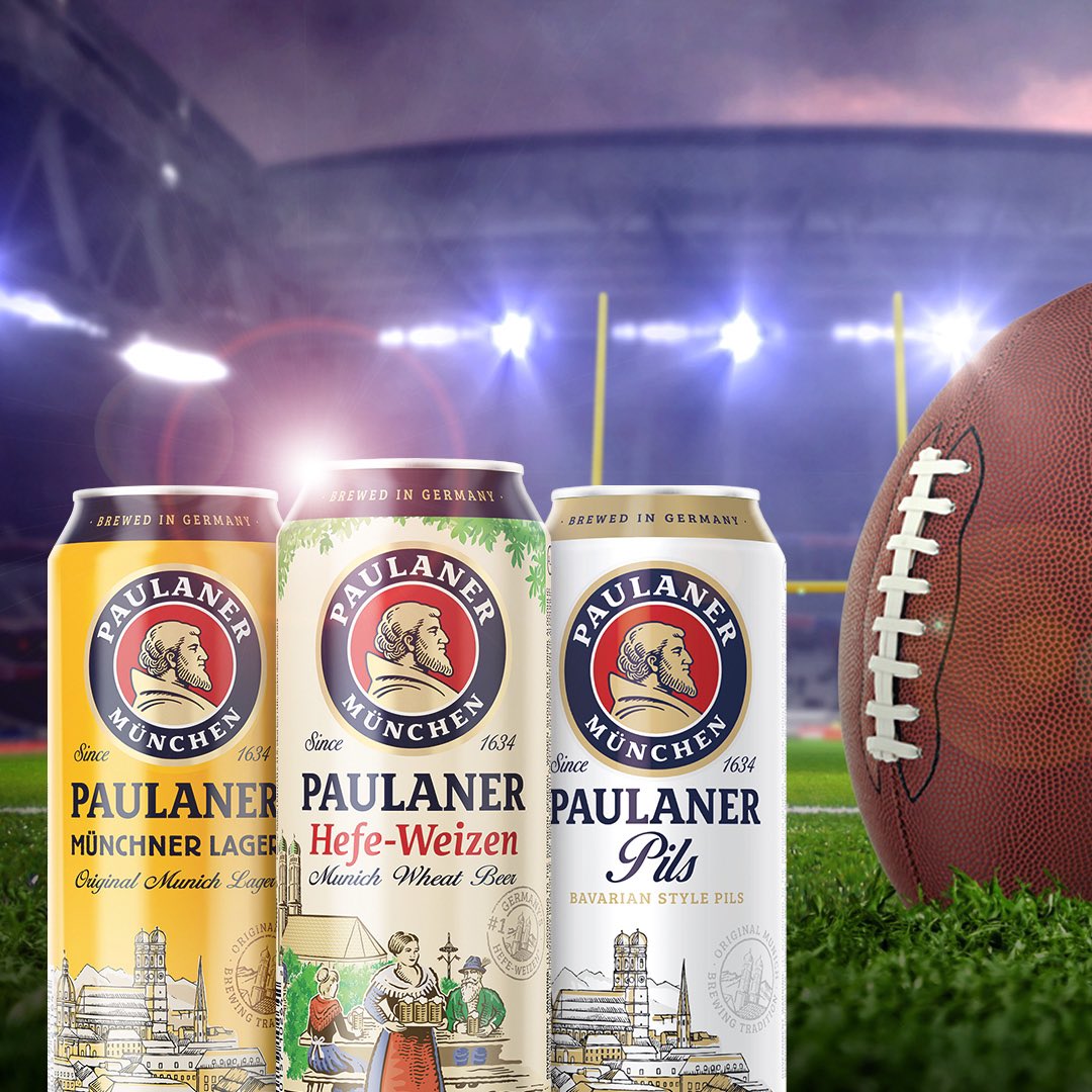 paulanerusa's tweet photo. The Big Game calls for raising your #BierGoals. Find a Paulaner near you at https://t.co/lqqHGzMZvz! https://t.co/kYNXGfjkJT