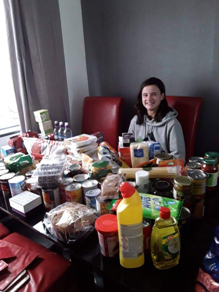 ChristChHealey's tweet photo. Sophie has been volunteering with us as part of her #DofE . She has magnificently collected 100's of bags of food from our community for #Rochdalefoodbank Well done! What an achievement https://t.co/MR6vRnM4IB