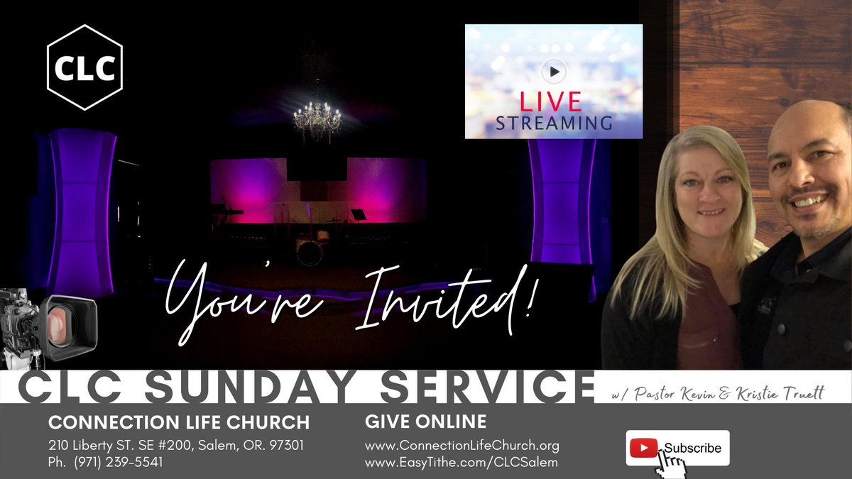 KevinTruett's tweet photo. Join us LIVE at Connection Life Church! Kid's Segment, Powerful Music &amp; Inspiring Word! Starting soon. Just go to https://t.co/mbXlk3JnSI to join us. https://t.co/lC5ZMAjs5Z