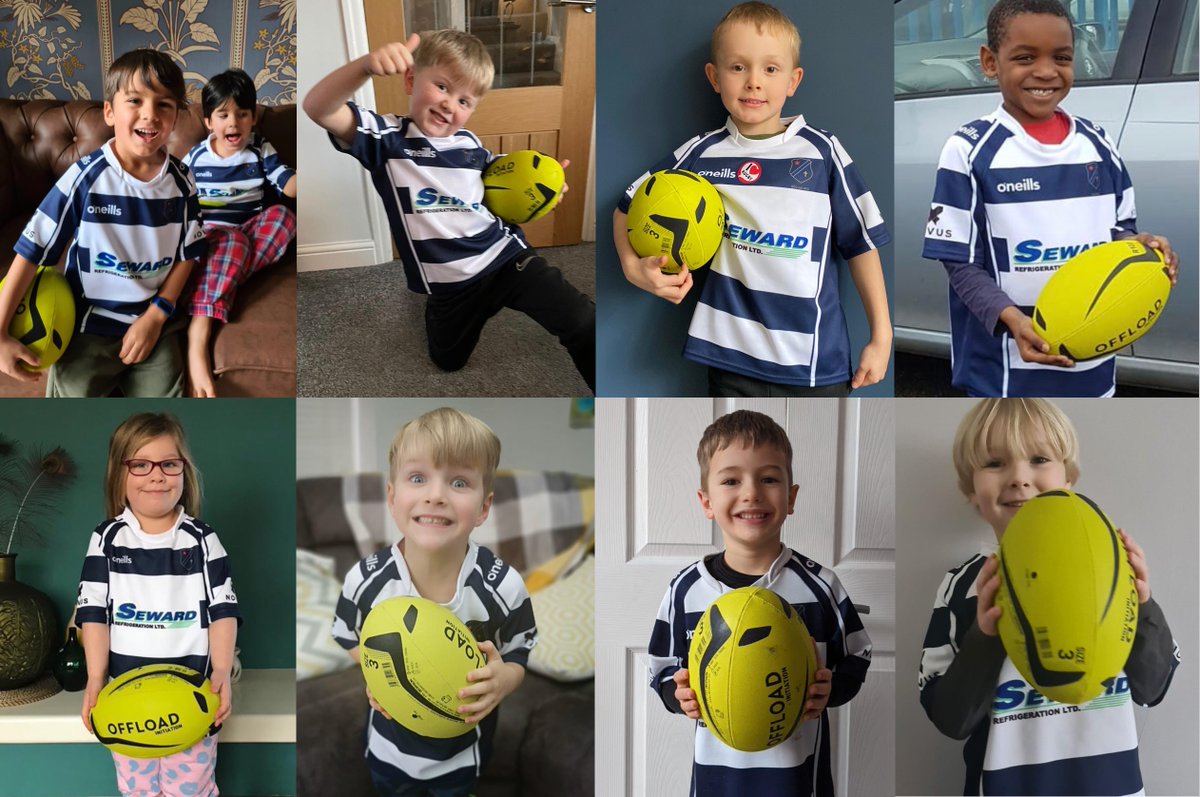 EcclesRugby's tweet photo. Just some of our happy recipients of Eccles Home Rugby Packs (thanks to an anonymous donation) delivered or collected at our club drive-thru today!  #Ecclesathlon #letsgetmoving 👏 🙂 https://t.co/ZRIj72YtbX