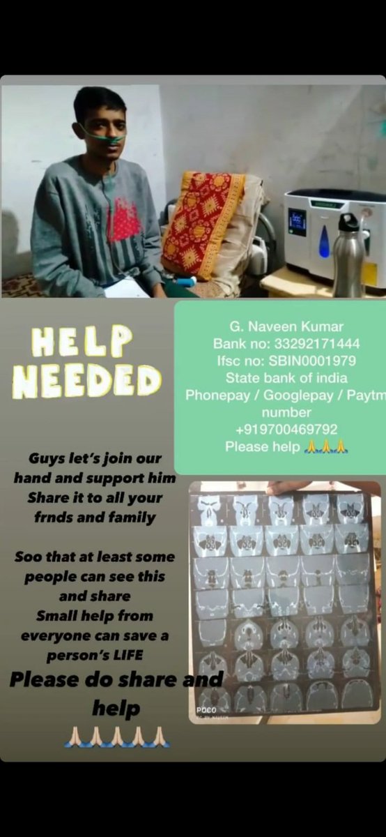 Ravi10031998's tweet photo. This is not fake.! You can call and meet him directly at hospital.! please help 🙏🙏🙏🙏🙏🙏
#helpmyfriendnaveen https://t.co/RhnXdxYAVn