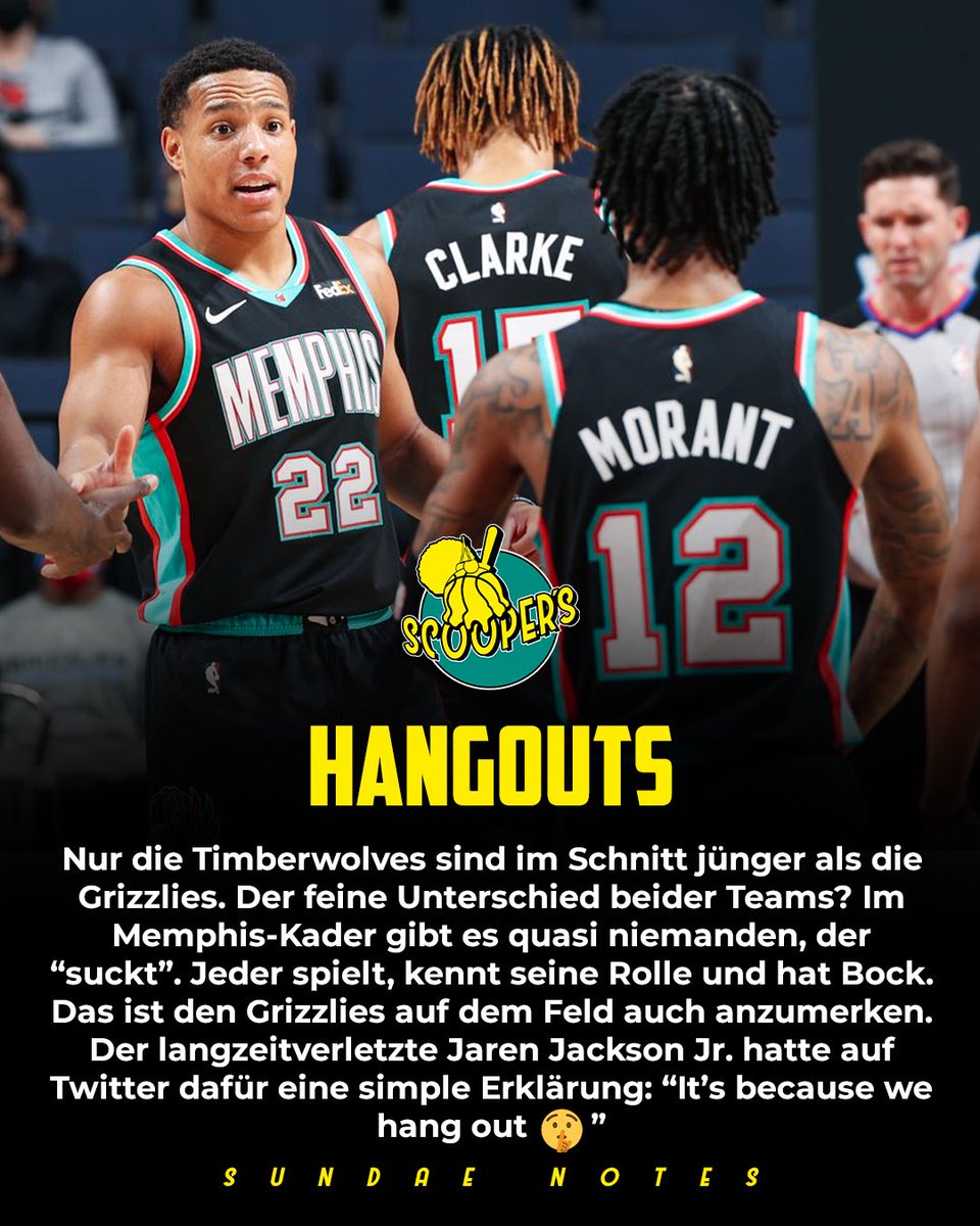 scoopersblog's tweet image. 🍦 SUNDAE NOTES ✍️
Diese Woche mit Draymonds Einfluss, dem Thibs-Effekt, was die Grizzlies stark macht und mehr!
📑 Alle Notes auf cutt.ly/4kb38LV
———
#SundaeNotes #DraymondGreen #StephCurry #NYKnicks #JaMorant #LameloBall #KyrieIrving #BrooklynNets #UtahJazz #Hornets