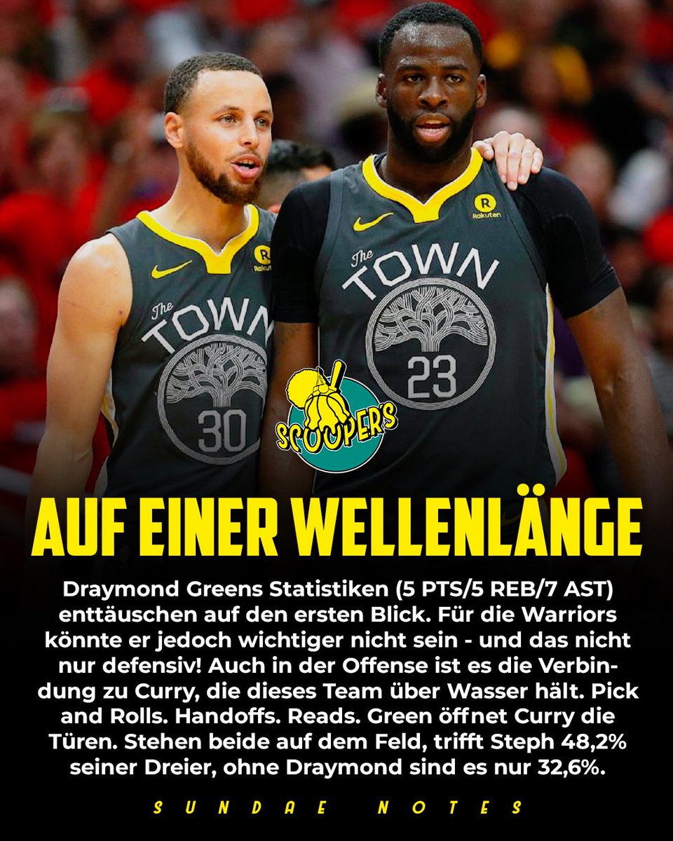 scoopersblog's tweet image. 🍦 SUNDAE NOTES ✍️
Diese Woche mit Draymonds Einfluss, dem Thibs-Effekt, was die Grizzlies stark macht und mehr!
📑 Alle Notes auf cutt.ly/4kb38LV
———
#SundaeNotes #DraymondGreen #StephCurry #NYKnicks #JaMorant #LameloBall #KyrieIrving #BrooklynNets #UtahJazz #Hornets