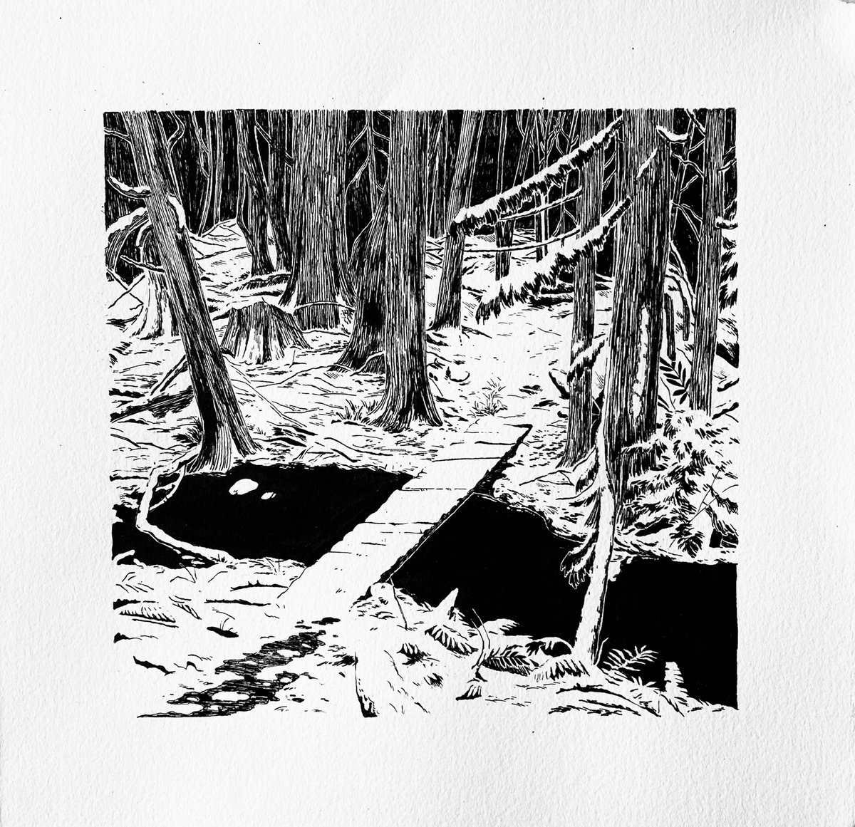 ohhikathryn's tweet photo. Punished myself by doing a pen and ink drawing https://t.co/OqJ52C1lRO