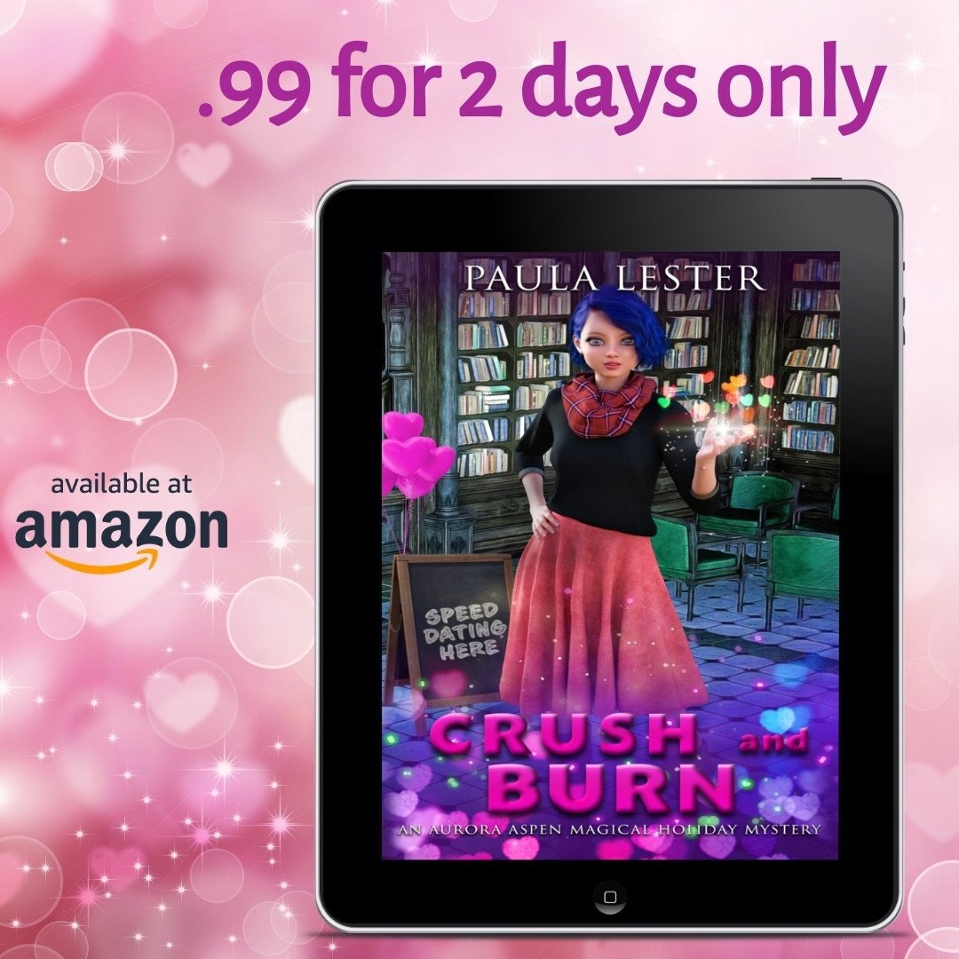 "Crush and Burn" is now live on Amazon. Get this second book in the Aurora Aspen series to see what happens in Shady Corners at Valentine's Day.

Ebook is .99 for two days only but always free to read with your Kindle Unlimited subscription.

geni.us/BQjW