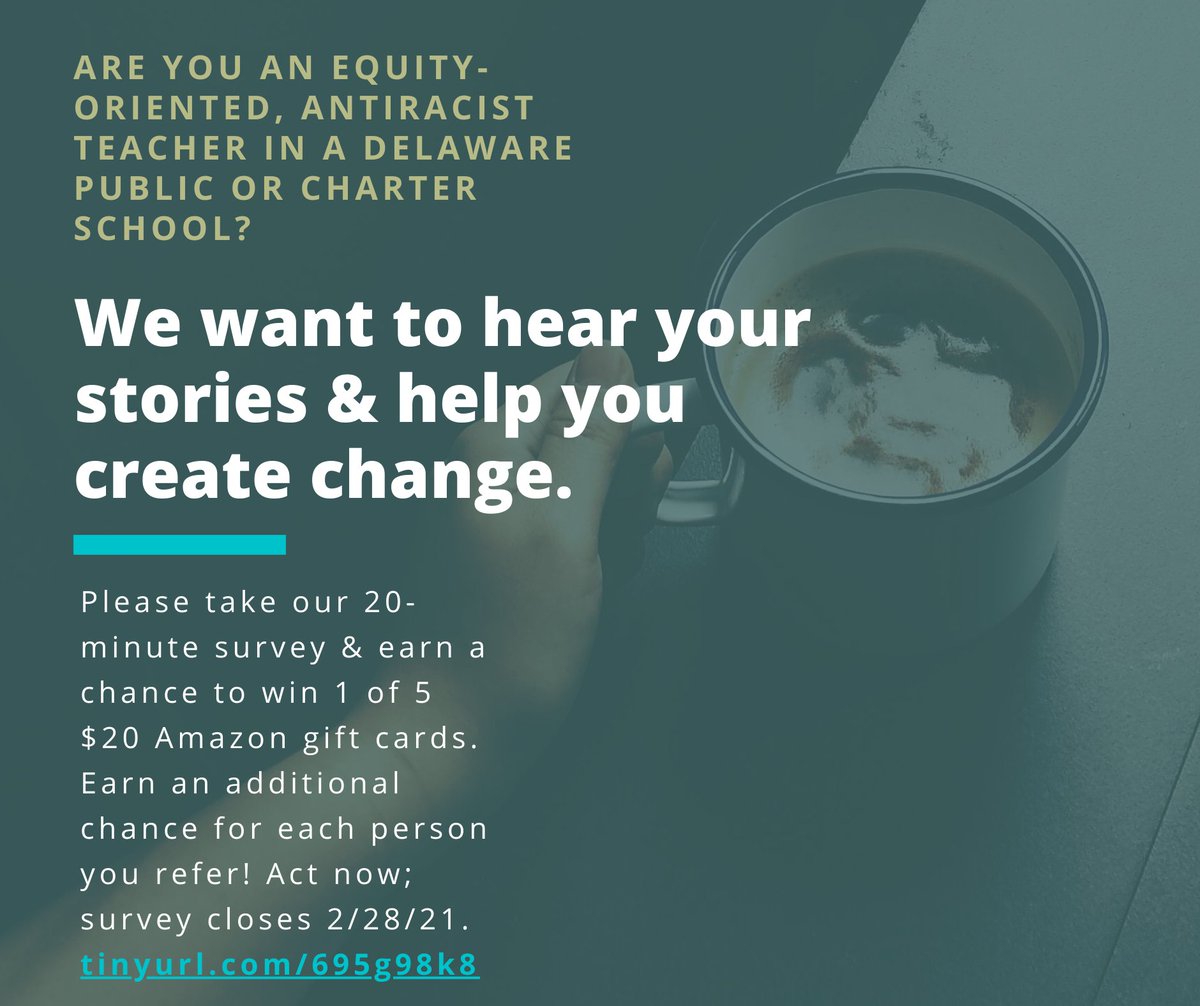 Attention DE Teachers: Please take the survey &amp; share this post widely!!! THANK YOU!!!! The survey link is tinyurl.com/695g98k8.