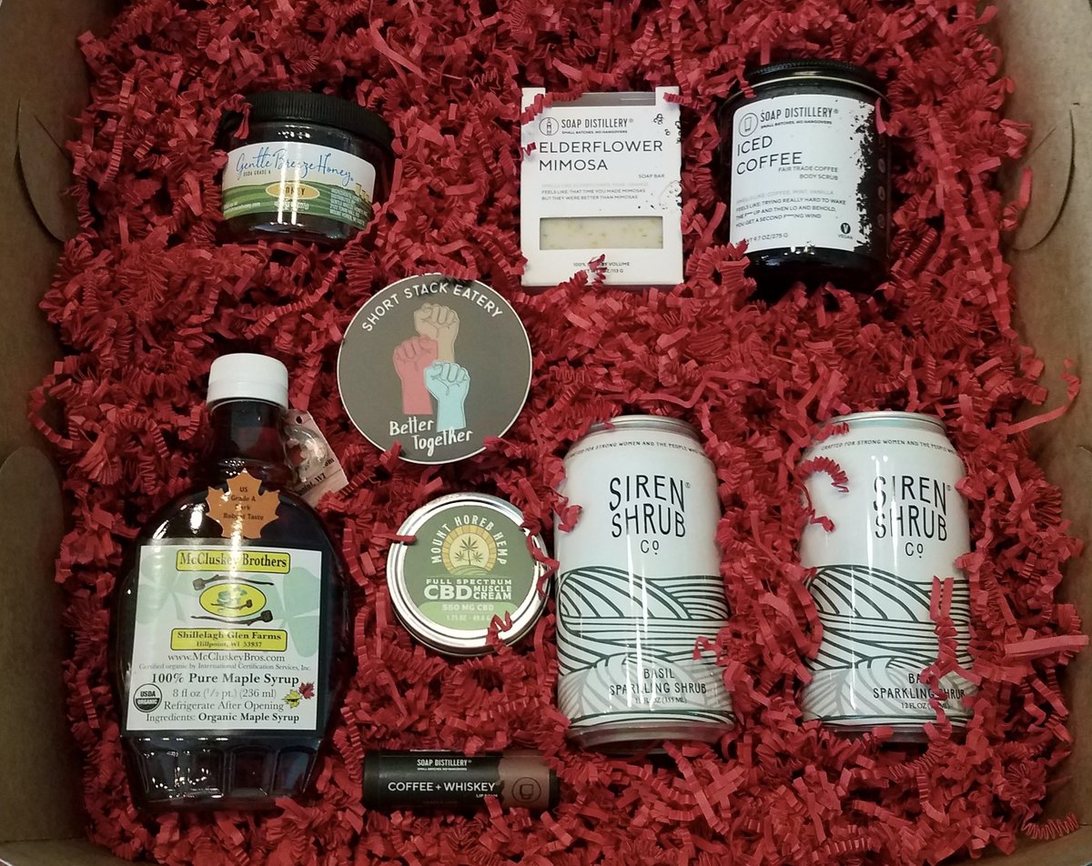 Valentine’s Day gift boxes for the ones you love—featuring the purveyors we love! Pre-order today at online.shortstackeats.com/valentines-day/ 
<a href="/GentleBreezeHon/">GentleBreezeHoney</a> @soapdistillery <a href="/CadenceColdBrew/">Cadence Cold Brew</a> @mounthorebhemp #buylocal #smallbiz #valentinesday #preorder