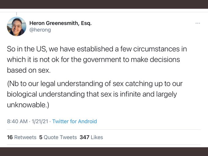  #nooneissayingsexdoesntexist but it's "infinite and largely unknowable". 