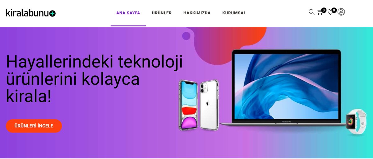 bizzmodel's tweet photo. Ülkemizde de tüketiciği elektroniği dikeyinde "abonelik bazlı ürün kiralama hizmeti" sunan startuplar kurulmaya başlandı.

Ocak 2021'de kurulan "Kiralabunu" aracılığıyla hali hazırda 11 farklı kategoride 100'e yakın ürünü kiralayabilirsiniz.

🏅https://t.co/2u9r7fCK3N https://t.co/MLuQA8OYaG