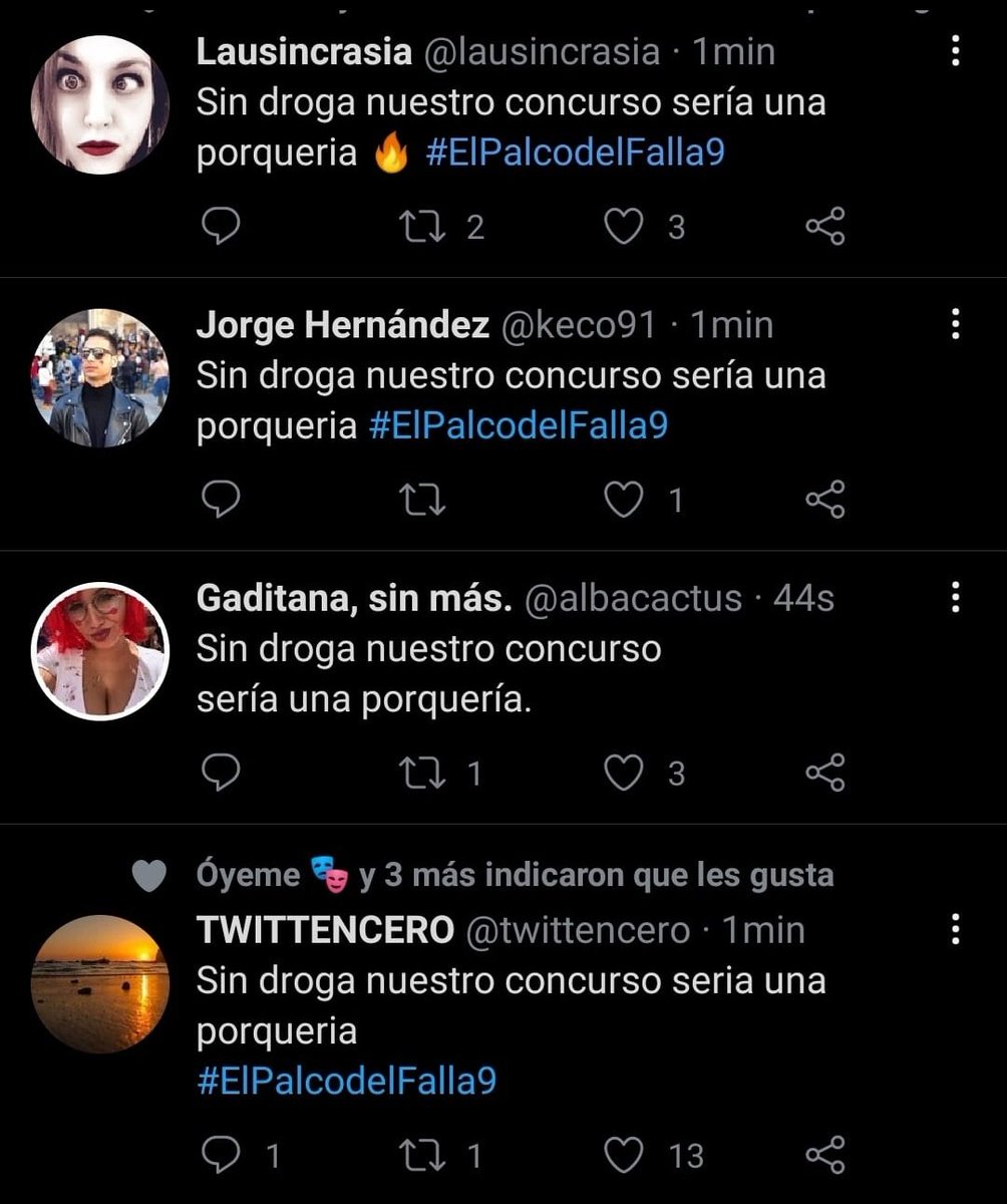 maalitos's tweet photo. Vale, me habéis convencido, vuelvo a la droga pa 2022 #ElPalcodelFalla8 https://t.co/h0utlSiI8Y