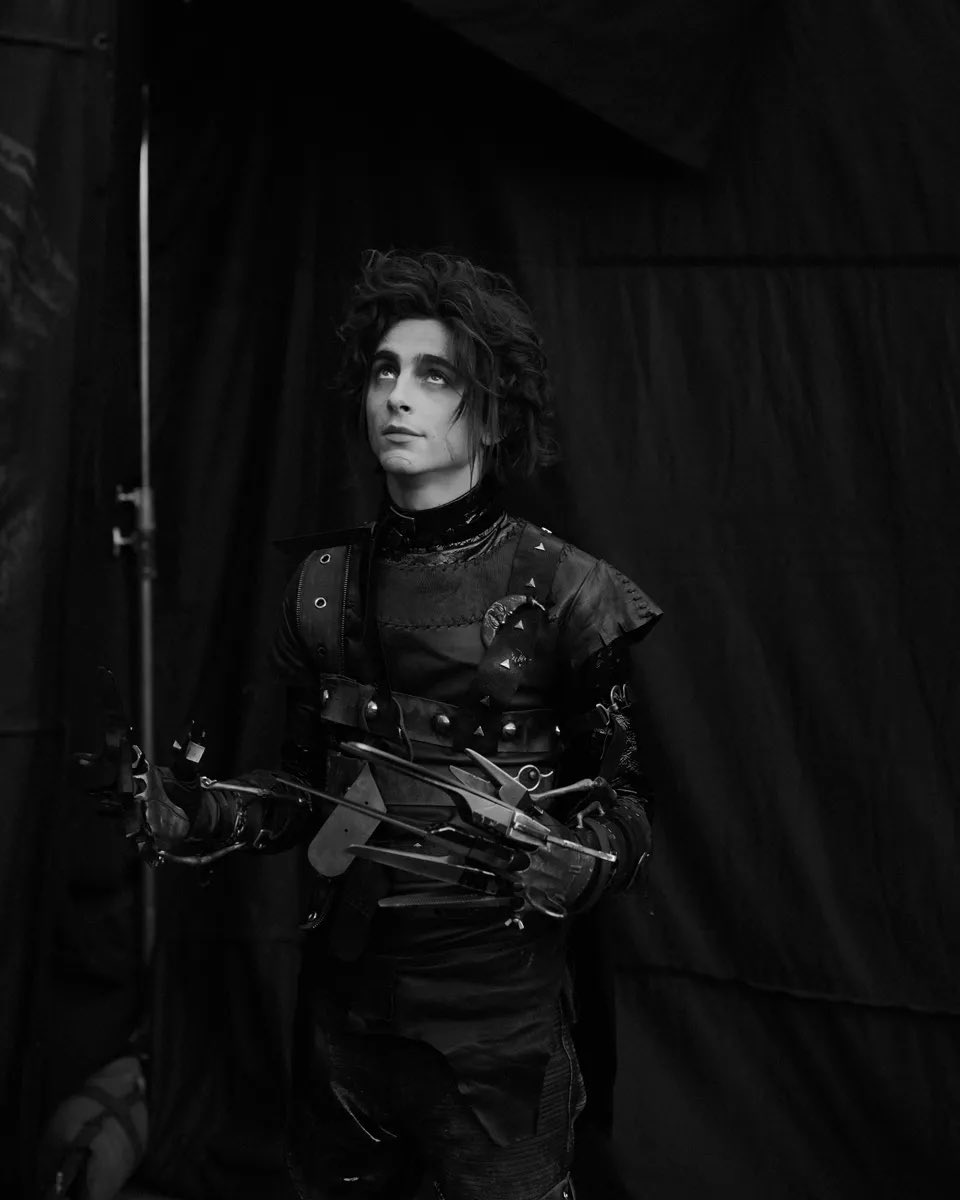 tchalametupdate's tweet photo. Timothée Chalamet as Edgar Scissorhands!
(📸 Julian Ungano) https://t.co/7ucPSHXBjH