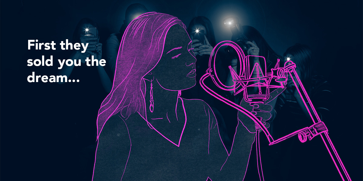 NCMEC's tweet photo. Traffickers will sell you a dream and deliver a nightmare. Know the warning signs: they often make too-good-to-be-true offers of a dream including modeling, singing and/or dancing in music groups to lure their victims. #EndTrafficking https://t.co/oMnoZMYE1N