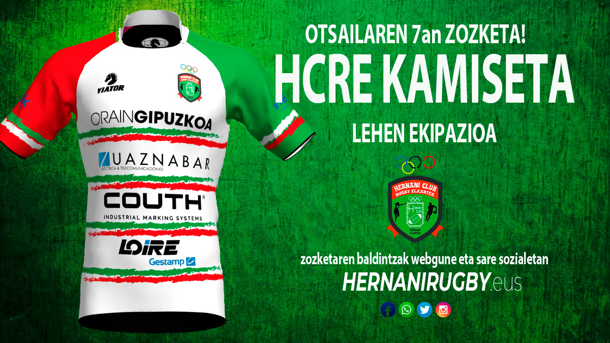 hernanirugby's tweet photo. HCRE Kamiseta Zozketa!
Instagrameko @igornauk eta Twitterreko @josetxoetxeber1 izan dira irabazleak!
Laster jarriko gara zuekin harremanetan. Zorionak!
https://t.co/eScf5P6Y2H
#HernaniRugby #BultzaHernani #HCER #Hernani https://t.co/pweuOWaD95