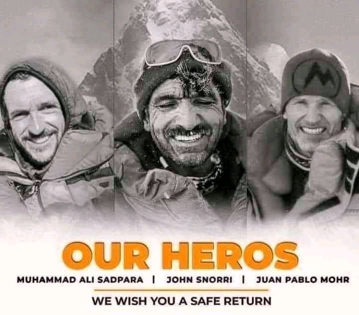 sierra_ops's tweet photo. In case I’m stuck on the mountain, I can stay in a snow room and I can survive for a few days without food and other things,” 
Ali Sadpara told a close friend, Shamshad Hussain, in 2019

We hope you are safe and will back to camp.

اے یعقوب کو یوسف سے ملانے والے 💔🤲
#alisadpara https://t.co/IbntEjWthf