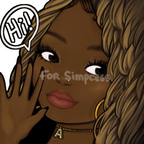 Simpcess's tweet photo. My amazingggggggg Twitch emotes made by the beautiful @mmanyei!!

My girl always does it up 😍😍, so talented!! Thank you again queen!

Also, I don't stream.. I just wanted emotes to use in other people's chats. 😜 https://t.co/QZPNUs2tyK