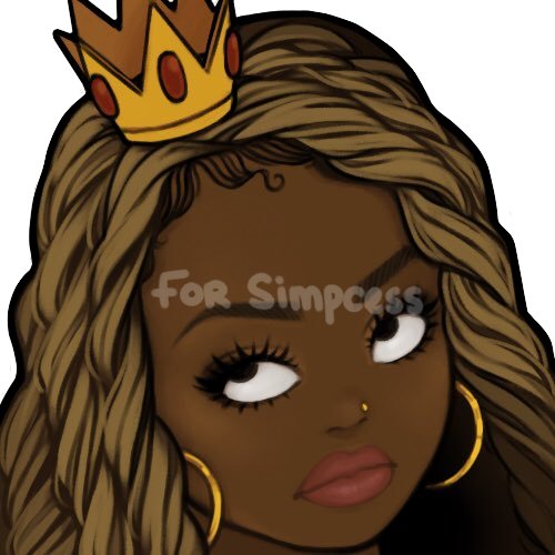 Simpcess's tweet photo. My amazingggggggg Twitch emotes made by the beautiful @mmanyei!!

My girl always does it up 😍😍, so talented!! Thank you again queen!

Also, I don't stream.. I just wanted emotes to use in other people's chats. 😜 https://t.co/QZPNUs2tyK