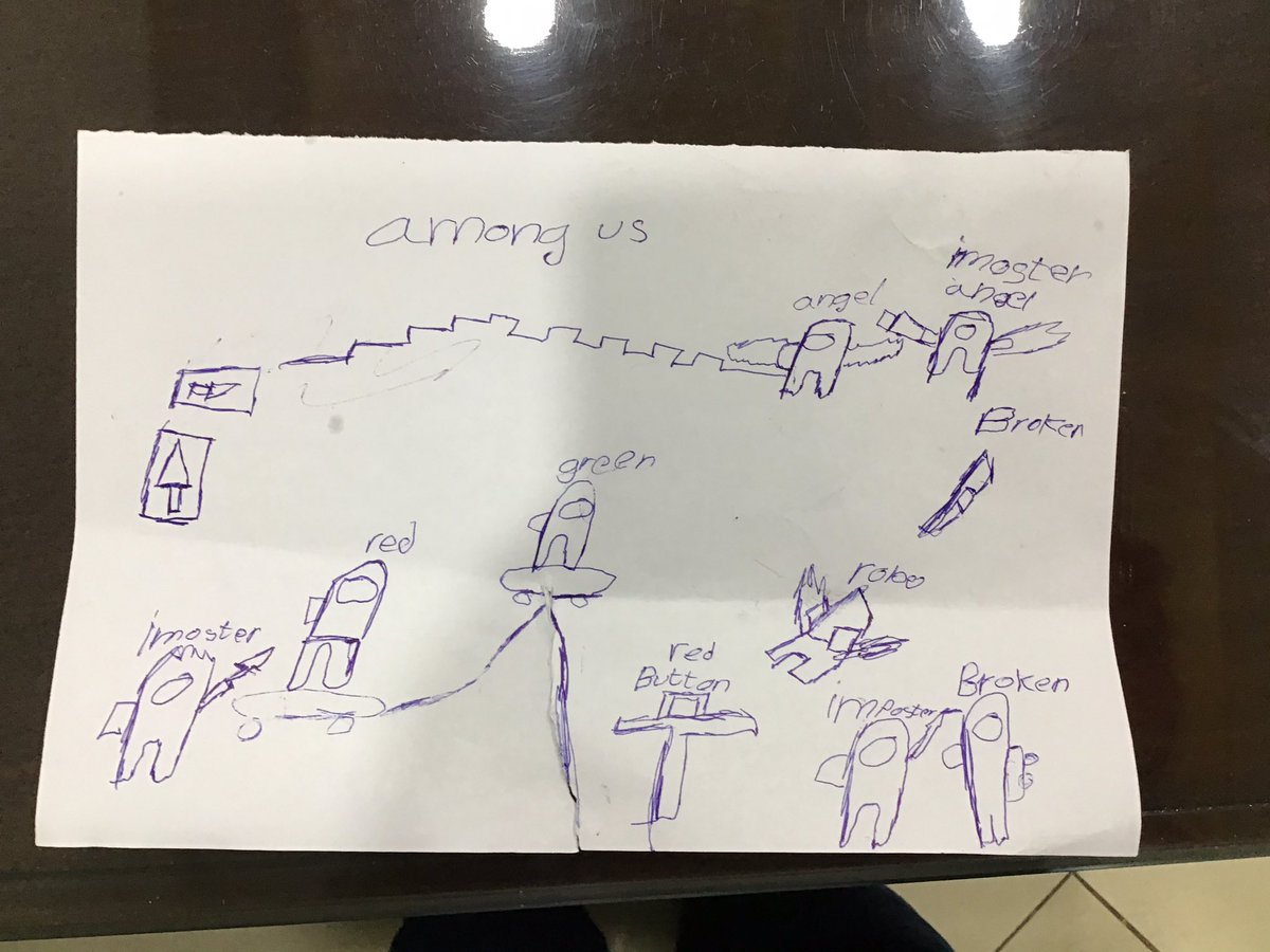 101slide's tweet image. My among us drawing