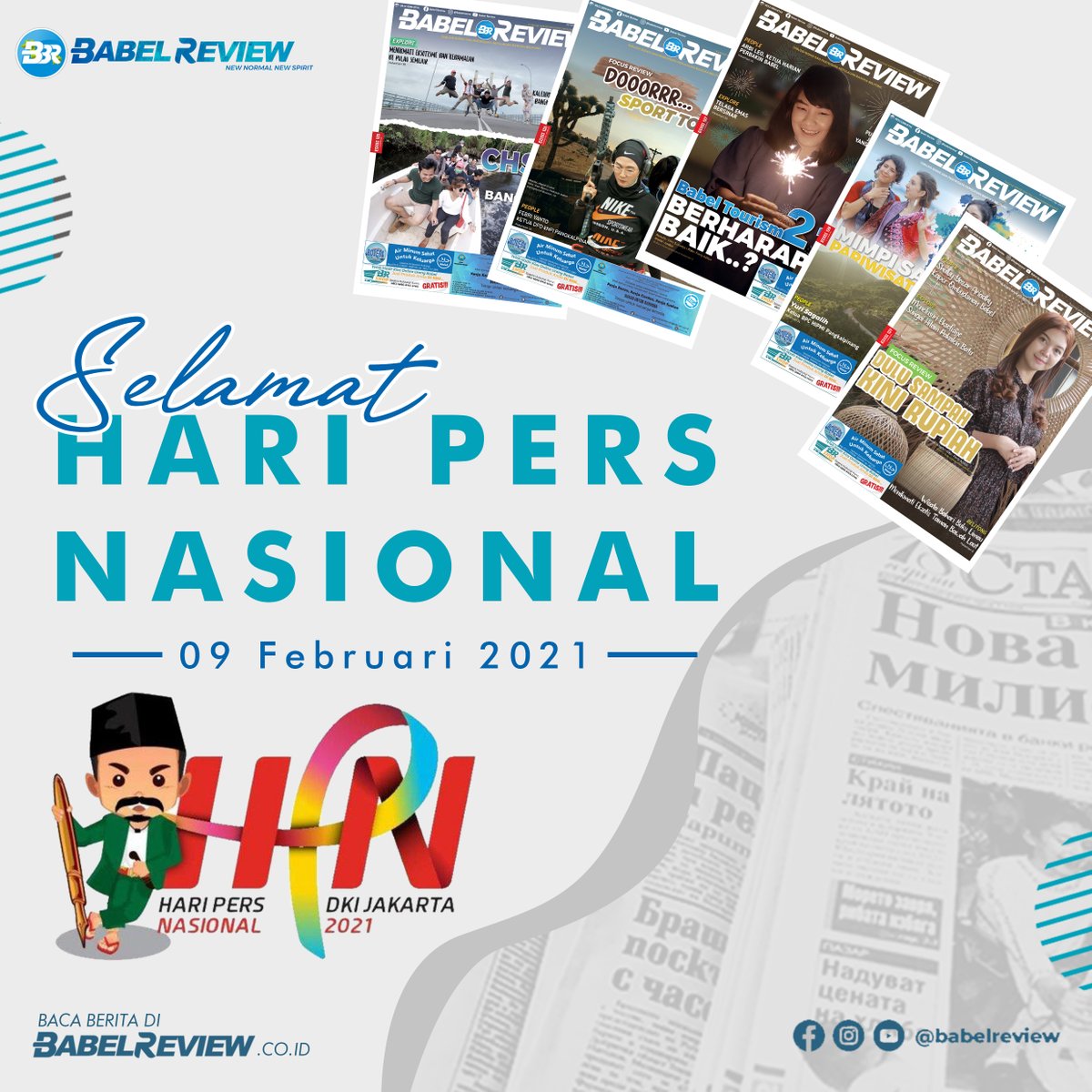 babelreview's tweet photo. Selamat Hari PERS Nasional 9 Februari 2021
•
•
#like #follow #bangka #babel #bangkabelitung #berita #news #Toboali #info #indonesia #koran #online #merahputih #Narasitv #MataNajwa #Narasi #nasional #HPN #PERS #Media #Nasional https://t.co/AFcVR49ekH