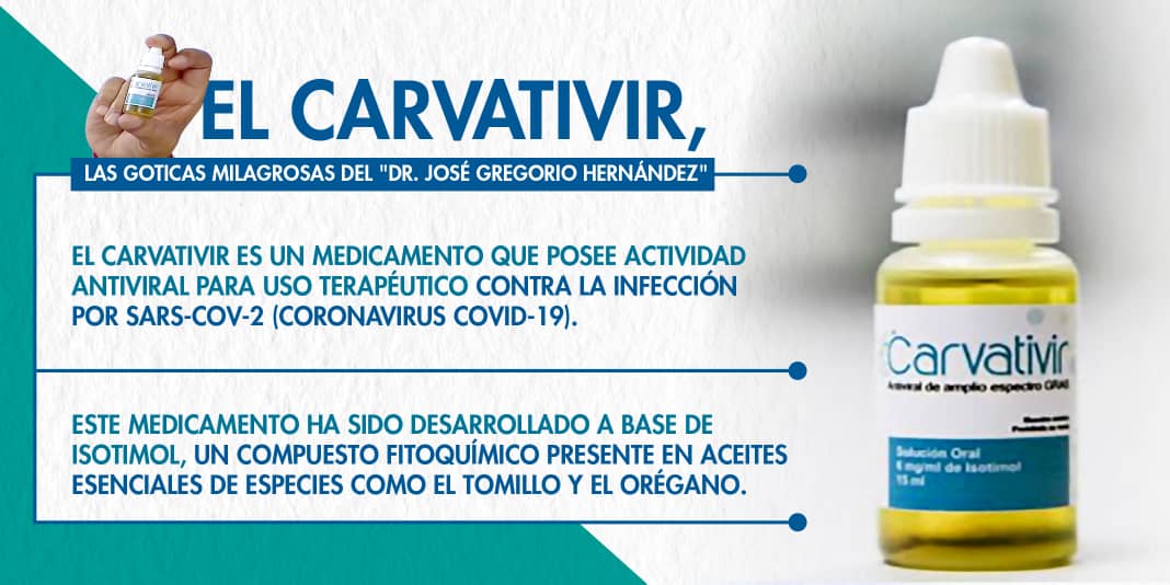 El Carvativir es un fármaco desarrollado a base de isotimol, un compuesto fitoquímico presente en aceites esenciales de especies como el tomillo y el orégano: bit.ly/3a4Z1Zj

#JuntosContraElCovid19