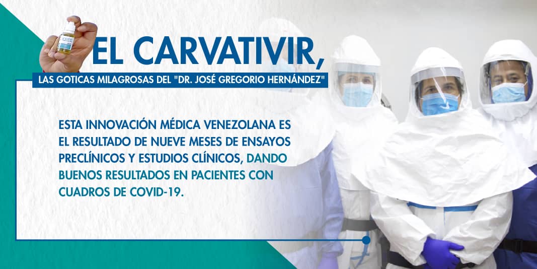 Científicos venezolanos🇻🇪 crean medicamento con efecto inhibidor de la replicación del SARS-CoV-2 bit.ly/3a4Z1Zj 

#COVIDー19 Carnet de la patria

#JuntosContraElCovid19