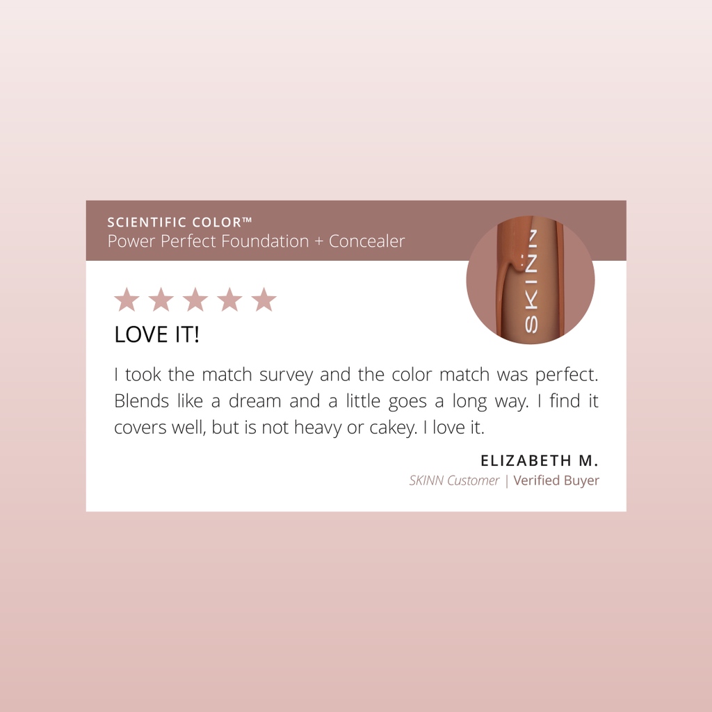 skinncosmetics's tweet photo. The reviews are in! All of you have been giving our new Power Perfect Foundation + Concealer so much love. 💕⁠
⁠
Shop Scientific Color for equal parts skincare + makeup at https://t.co/wxF9PLvuwg 💙⁠
⁠
#PowerPerfectMatch https://t.co/6dl32PlSFI