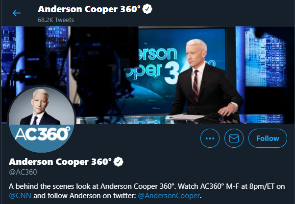14/Anderson Cooper does a 360 since --