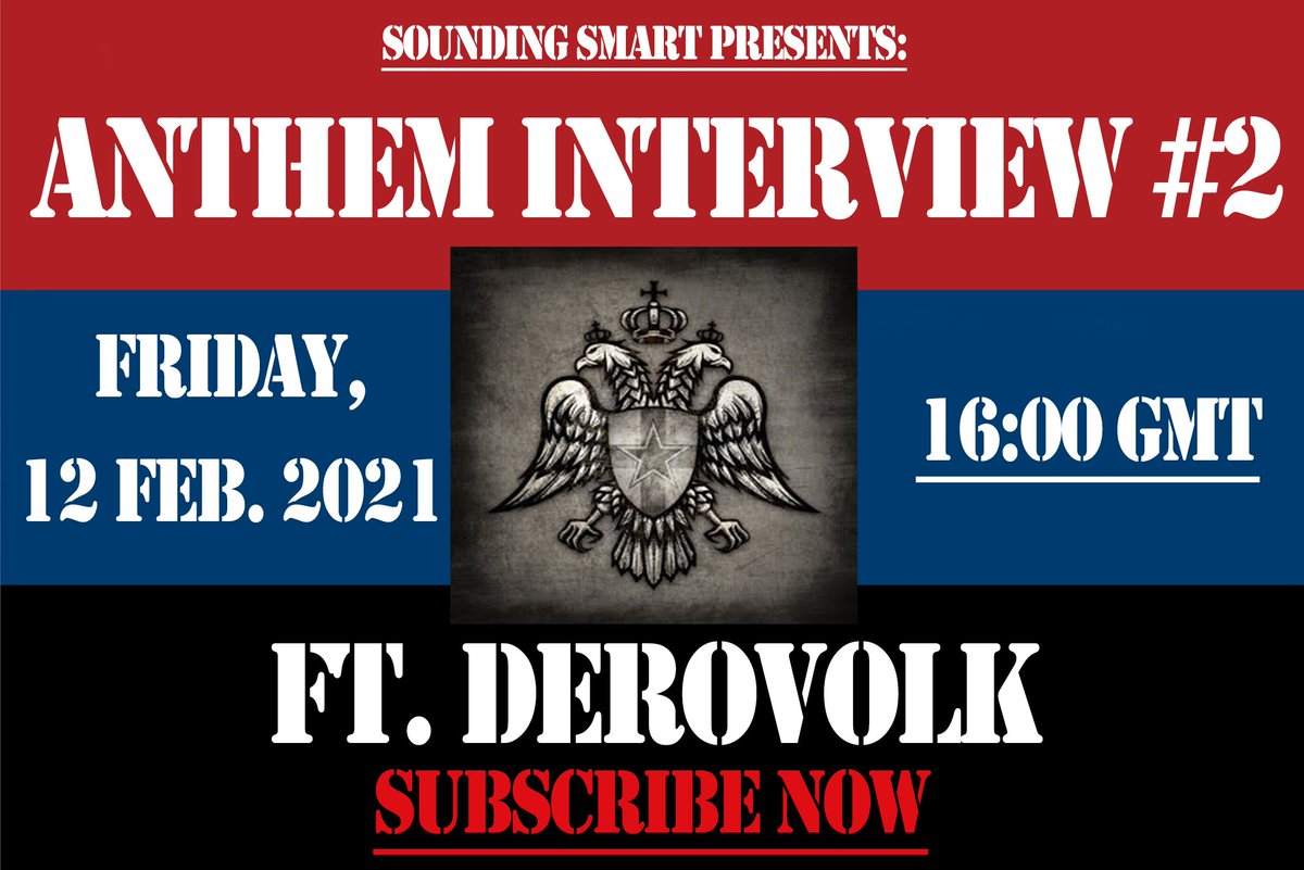 sounding_smart's tweet photo. This Friday, Alexander will be interviewing the most notable national anthem YouTuber, @DeroVolk ! Subscribe now! #derovolk #NationalAnthem #soundingsmart #YouTuber https://t.co/bL9SLFjKVD