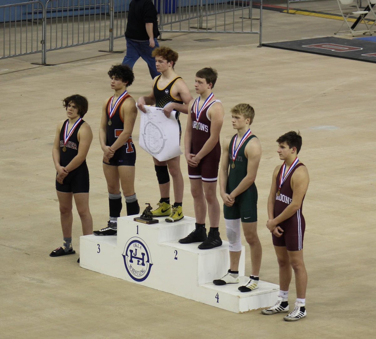 BowmanTina's tweet photo. 160 pounds...finished 6th out of 74 kids. Jr High State is a tough weekend of wrestling. 10 matches in two day. #proudmom #justgettingbetter https://t.co/d4hQ1GisAp