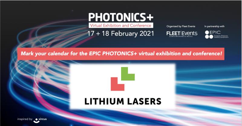 Ready for <a href="/PhotonicsPlus/">Photonics Plus</a> Exhibition and Conference?
Come and visit our booth here: lnkd.in/dW8NsFz
If you are not register yet and you would like to have FREE TICKETS write to 📧mpagani@lithiumlasers.com.
Big thanks to @EPICassoc for organising this exciting virtual event