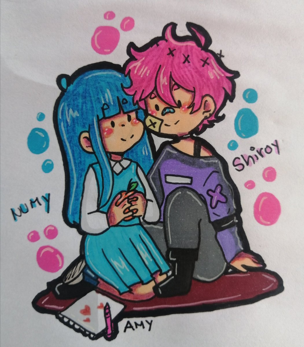 boy_planta's tweet photo. Dibuje una numy y shiroy  chibi intento están conversando uwu 🌸✨💕🌿 ojalá que les gusten 👉👈
@9sattAsGRbNiEMp https://t.co/1UjA2DwQbp