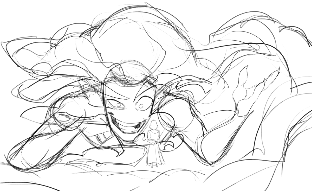 another one of these because i can

i tried a bunch of different directions for this and while i like the final, i'm not sure it was the best direction to pick....... he got more and more sinister-looking as I went. kinda miss the version where he just looked amused LOL 