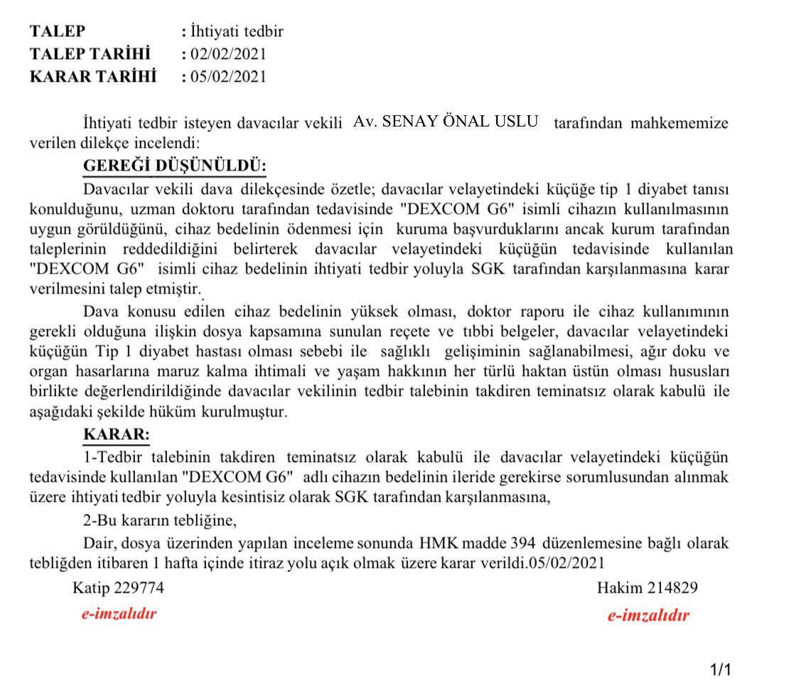 sukruhatun's tweet photo. Tip 1 diyabetli çocukların tedavisinde fark yaratan sensörlerin geri ödeme kapsamına alınması ile ilgili SGK’nın adım atmaması çok üzücü. Çekya’daki gibi  7 yaş altına tam ödeme gibi seçenekler olabilir. Lütfen mahkemeleri beklemeden gereki yapın. @sgksosyalmedya @ZehraZumrutS https://t.co/xyiUQFQo4j