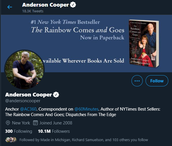 15/...since he dupes his image over two accounts.