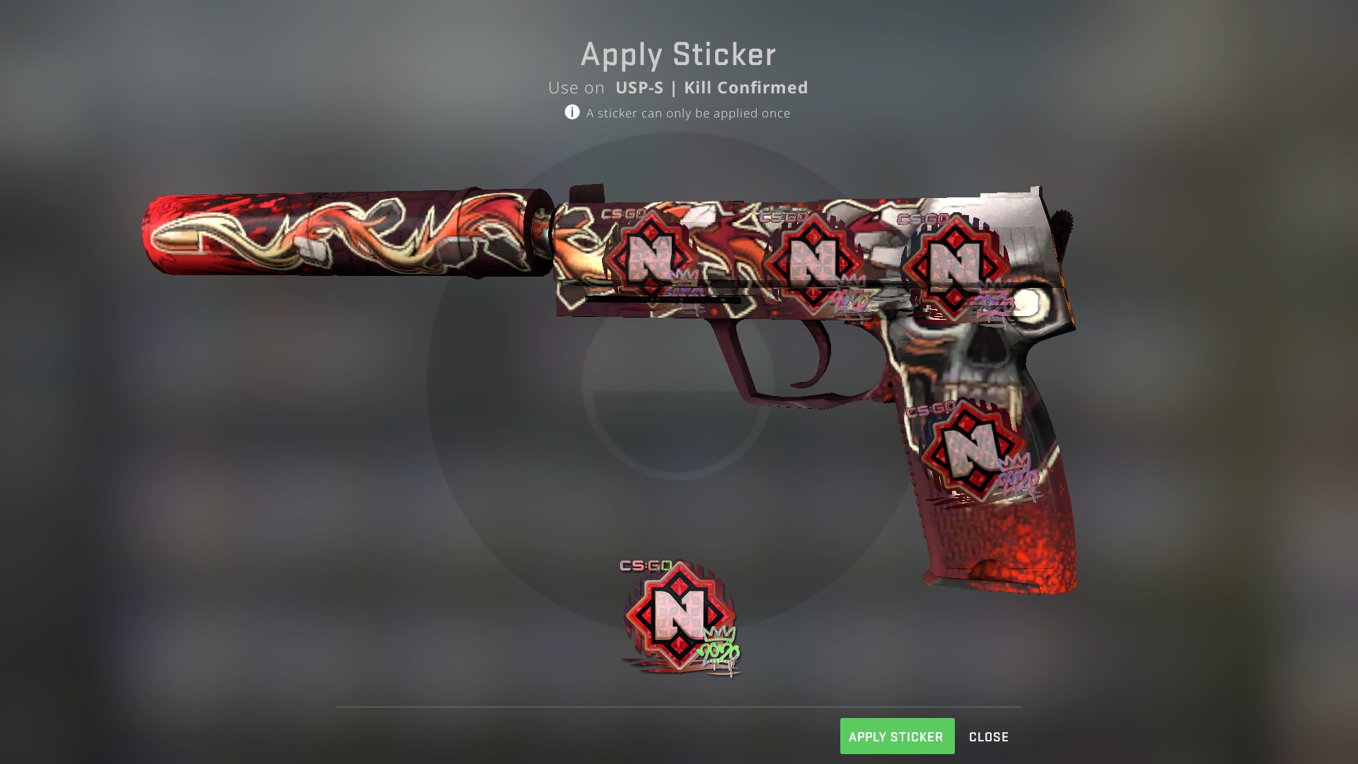 Cheap CS:GO Crafts on Twitter: "Decided to start a red loadout, so some crafts are coming soon. This is the first one USP-S Kill confirmed with 4 Nemiga holos. Looks pretty