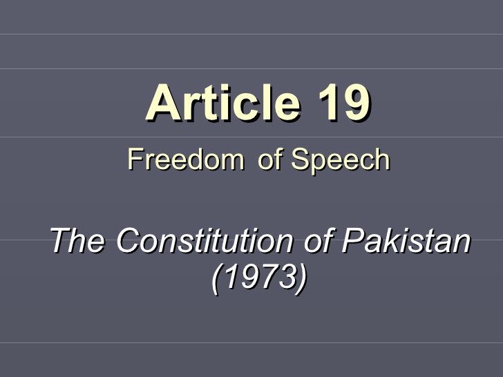 The freedom of press and speech fall under the Article 19 & 19A of fundamental rights in the constitution of Pakistan. This gave PEMRA the authority and power to regulate & oversee the operations of all broadcast media & services