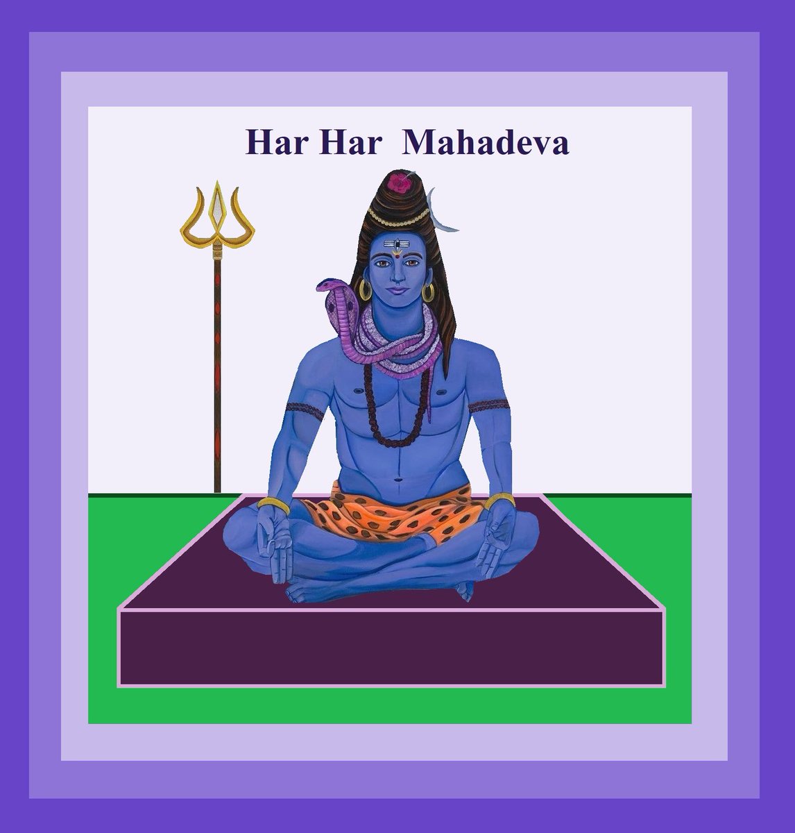 DarshnaGoyal's tweet photo. Har Har Mahadeva https://t.co/B0wgoG7tXJ