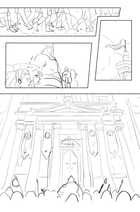 The sketch                                  The final 