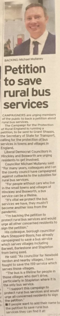 BarwellLibDems's tweet photo. County Council candidate for the Mallory ward (which includes Barwell), Councillor @mark_bools, and Councillor @miketmullaney are campaigning with residents to save rural bus services; including the 159 which serves our village. 
#LibDems #Barwell https://t.co/JXdp2Q9qbM