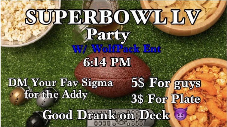 thatguysam8's tweet photo. NO CLASS TOMORROW COME GET LIT ‼️🥴 #ASUTwitter #WolfPackENT #BadAzzUniversity https://t.co/SO71nczoCJ