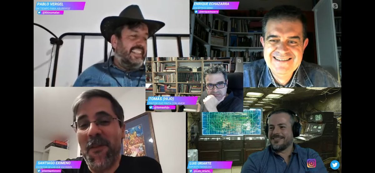 litojoro's tweet photo. Aquí echando la tarde con estos personajes y sus inventos #topsecretChannel https://t.co/u3hw98gWft
