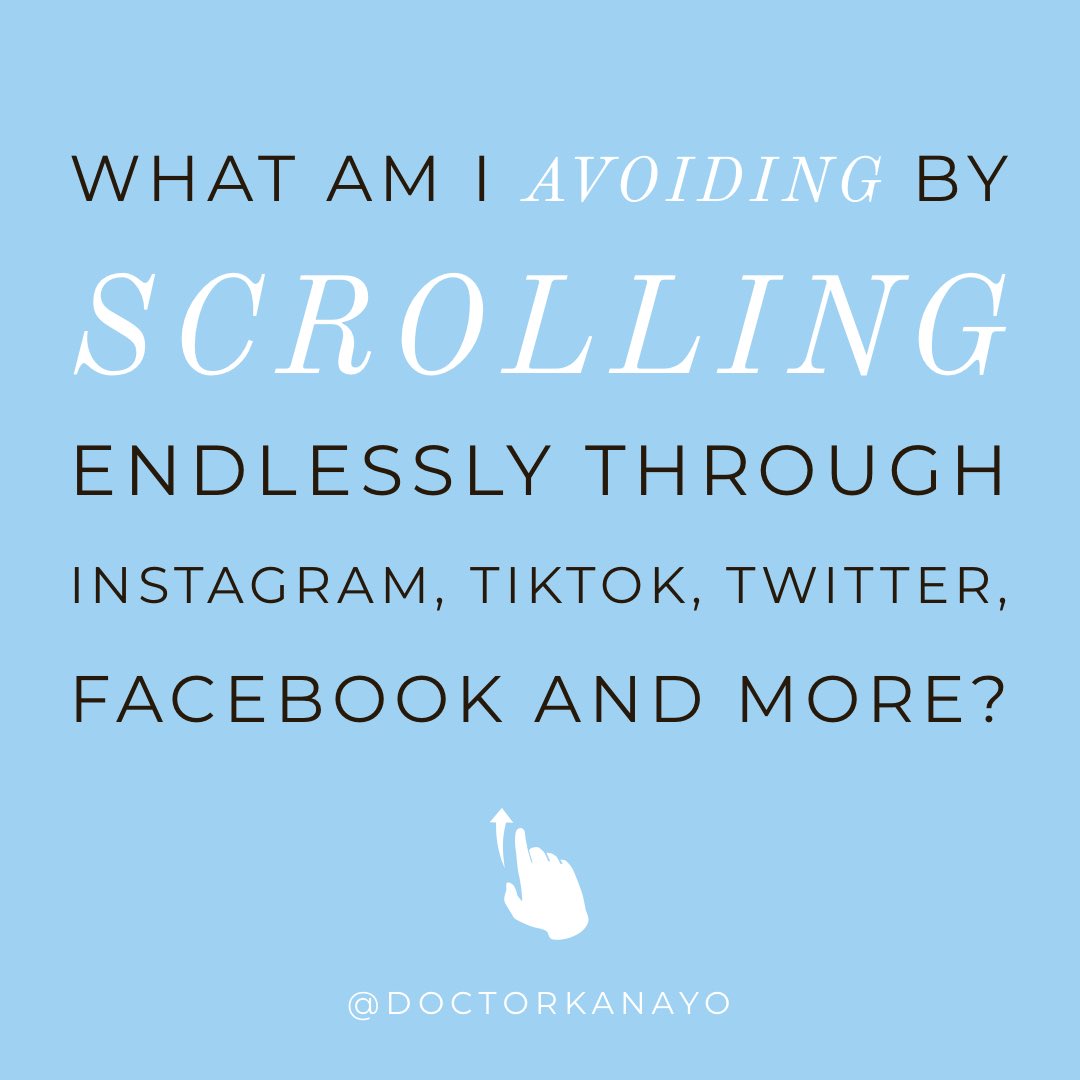 What am I avoiding by scrolling endlessly through Twitter, Instagram, TikTok and more?