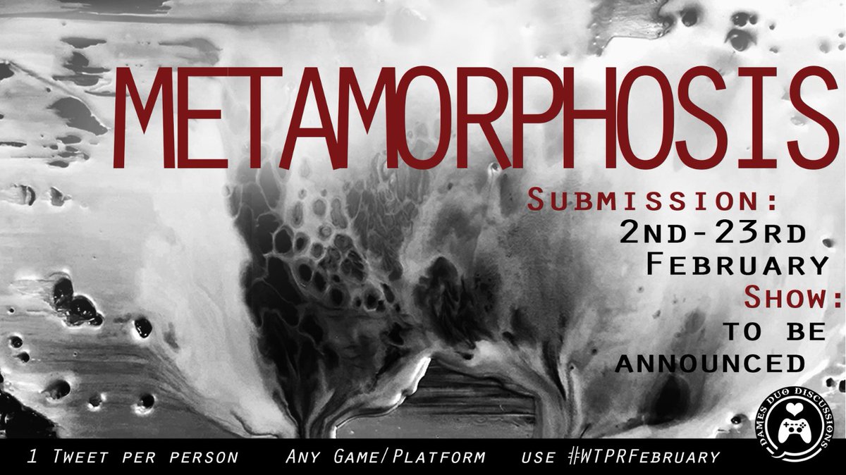 We_are_DDD's tweet photo. m e t a m o r p h o s i s
transformation
change of physical form,
structure,
substance,
appearance,
character,
circumstance
a striking alteration
---
What is your interpretation of it? Two weeks left to enter👇
#WTPRFebruary https://t.co/VxyplMG2zP